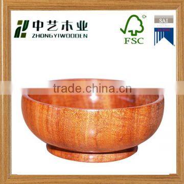 Chinese factory cheap handmade unfinished natural wooden olive round bowl salad bowl