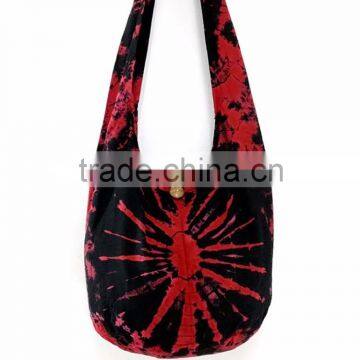 2016 cotton tie dye hippie bag new arrival of shoulder bag tie and die shoulder bag