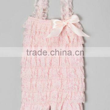 High quality ruffle baby romper lace ruffles newborn baby wholesale clothing sleeveless boy romper tiebow