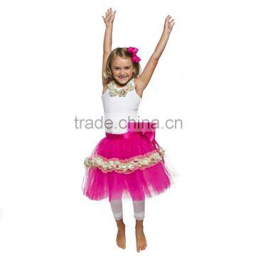Lovely Persnickety Flower Girl Dress Patterns Latest Style Lace Appliqued Scoop Neckline Purple Tulle Layered Flower Girl Dress photo-4