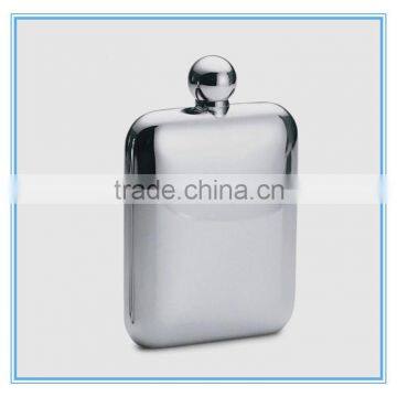 MINI 3d Customized empty stainless steel flagon/6oz cheap whole sale flagon /wine bottle for sales