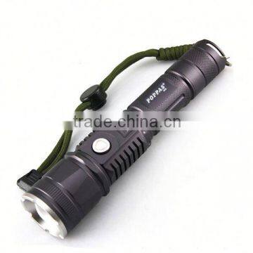 POPPAS 6611 Newest USB Led Flashlight Hunting Waterproof USB Torch Light Quality Choice photo-2