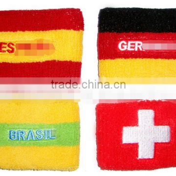 Promotion Custom Sport Bracelet Sweat Band Terry wristband