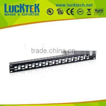 cat.6a blank staggered keystone patch panel