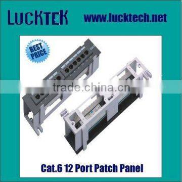 19'' 1U Cat.6 12 Port network Patch Panel