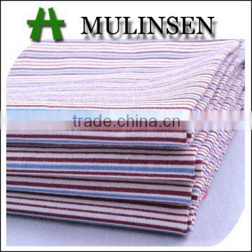 Shaoxing Textile 40s poplin 100% cotton striped fabric, t-shirt cotton fabric