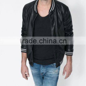 Western Stylish Mens Vintage PU Leather Jacket