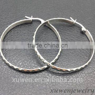 Ladies Thin Wire Stainless Steel Bulk Hoop Earrings photo-2
