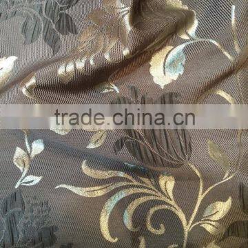 NEW arrival Big flower design 100% Polyester Jacquard Curtain
