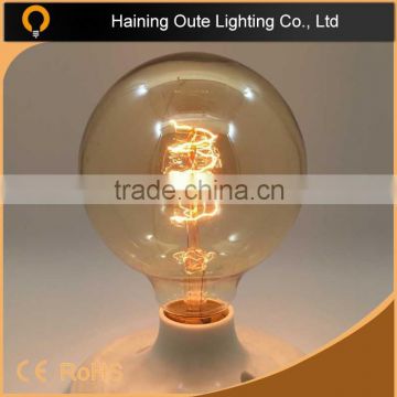 Popular house decoration E27 220V -240V spiral G 80 vintage lamp