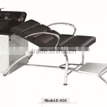 Electric shampoo chair with auto footrest and massage function