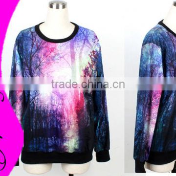 Night Tree Galaxy Jumper hoody Space Digital Printed Sweatshirts Jackets