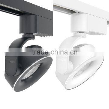 TIWIN 2015 Gallery COB 100-240V Black White finish 15w 1200lm led track spot light