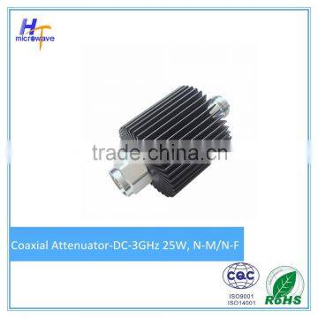 Coaxial Fixed Attenuator 25 Watts DC-3GHz N Connector