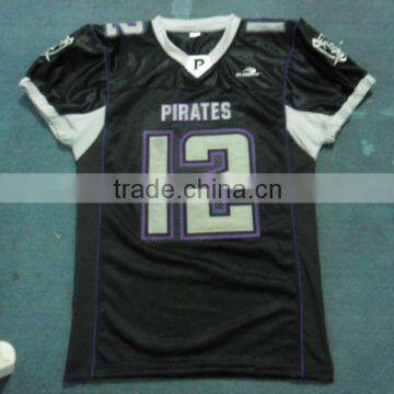 Custom made 100 % Polyester Tackle Twill Football Jersey with Unlimited design