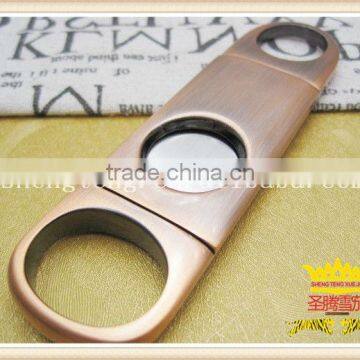 Aluminum alloy plating cigar scissors, cigar scissors - blade