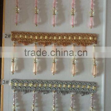 [YZLACE] Tassels Lace Curtains Wholesale 10059