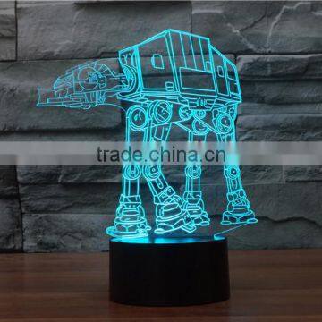 3D Optical Night Light Dog Carrier 7 RGB Light Colors 10 LEDs AA Battery or DC 5V Mixed Lot photo-6