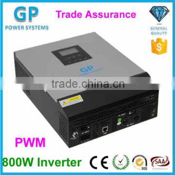 GP Inverter 1kva/800W pure sine wave inverter hybrid solar inverter with built-in mppt charge controller