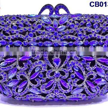 CB0132-10 2016 new design hot sale elegant and luxury Rhinestones African Handbag for wedding/party