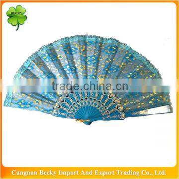 Fancy high quality durable romantic wedding lace hand fans