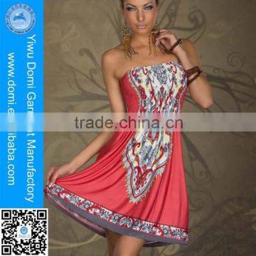 Popular Hot Selling Wear Wrap Chest Waist Skirt Thailand Fancy Long Beach Dress