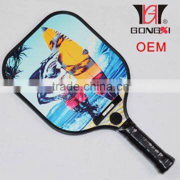 2016 high quality aluminium honeycomb pickleball paddle racket 255g