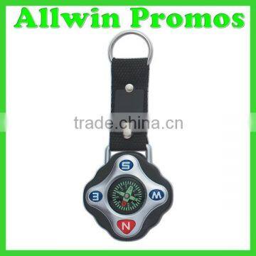 Promotional Mini Plastic Compass With Lanyard Keychain photo-3