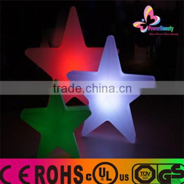 plastic colorful 3d led christmas star decoration used indoor