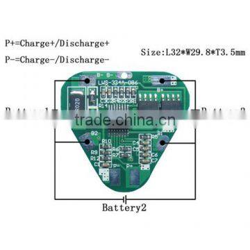 China PCM/BMS/PCB For 11.1V(3S) 4A Li-ion Battery Packs pcb manufacturer