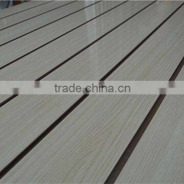 Best selling slotted mdf melamine slatwall mdfwith aluminum with aluminum insert