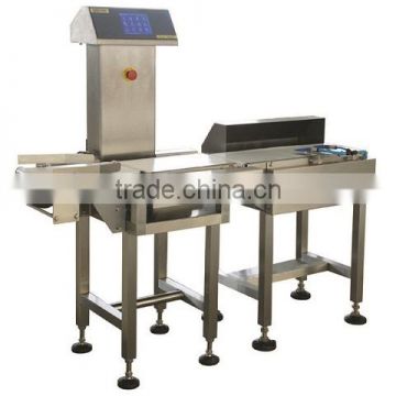 Automatic conveyor pusher rejector check Weigher