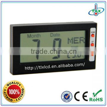 Mini Type Desktop Digital Calendar Clock with Date and Thermometer