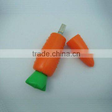 fashional custom carrot 16 GB shaped USB stick/ PVC USB drive/ LFN-202