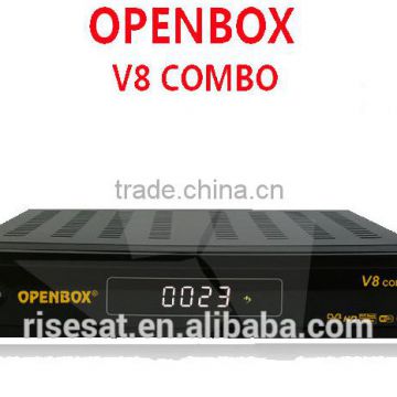 factory Original Twin Tuner DVB-S2+DVB-T2 openbox v8 combo Satellite Receiver IPTV Box openbox v8 combo