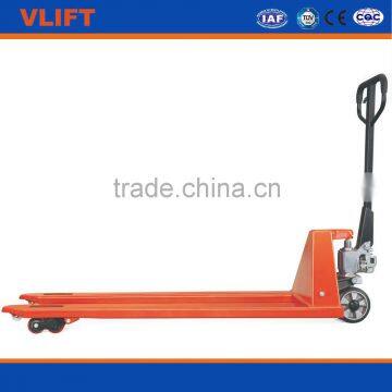 3Ton hand pallet truck with super long and wide forks