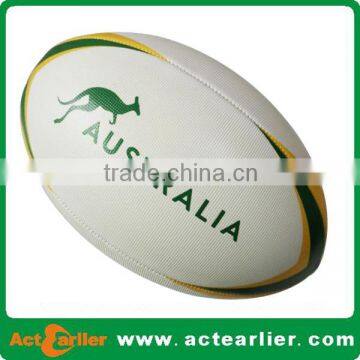 cheap custom design grain pvc rugby ball