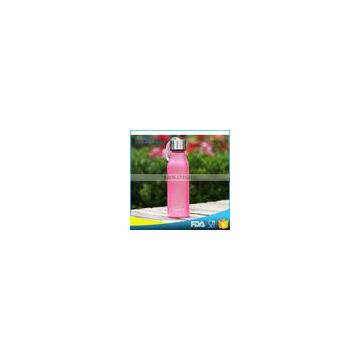 2015 promotional products pink 550ml aluminum water bottle