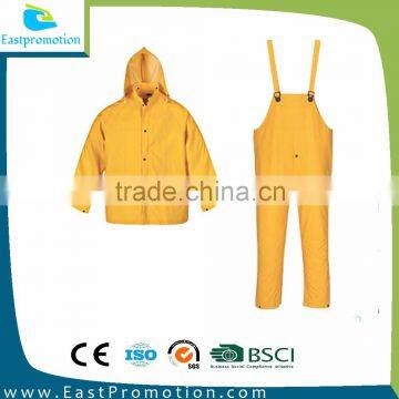 Men's Yellow Outdoor Rainproof rainsuit Jacket and Pant