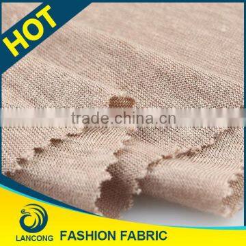 Factory price Customized Elastane hacci slub knitted fabric