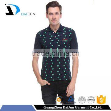 Daijun oem 100% cotton screen printing short sleeves custom 220g men wholesale famous brand of polo t shirt