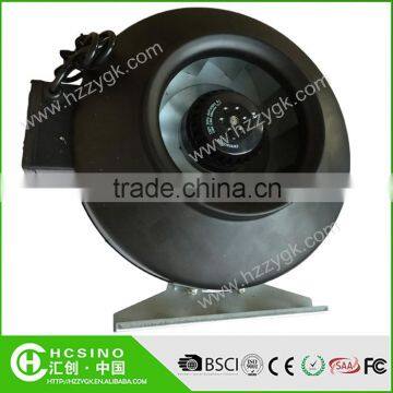 Various Top Quality CE/RoHS/SAA/FCC Certification Iron Metal Hydroponics Duct Fans/Steel Casing HVAC Air Exhaust Fan With Flange photo-6