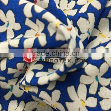 100%Rayon Flower Screen Print Fabric for Dress