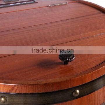 Carved Logo Design Wood Refrigerator Cabinet 48volume Thermoelectric Wine Refrigerator photo-5