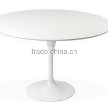 White Eero Saarinen Fiberglass Saarinen Tulip Table Replica