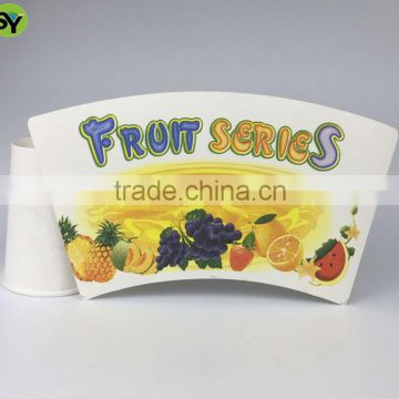 Disposable custom printed paper cup fan for paper cup manufacturing