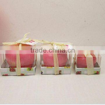Wholesale Christmas Apple Shaped Candle,Lovely Decorative Candle photo-3