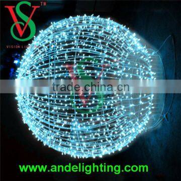 Modern pendent light led white color ball light for holiday decoration