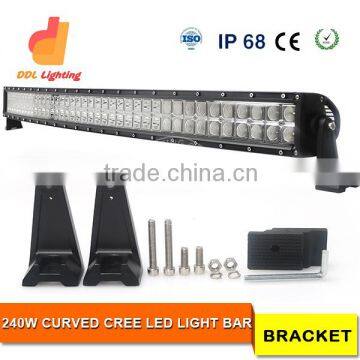 hot sell ATV Parts led light bar curv led light bar for car curved bar with wholsesale price