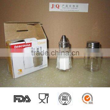 Spice Jar with stainless steel cap set